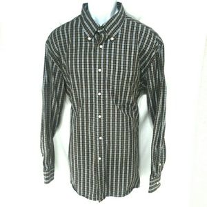 Tommy Hilfiger long sleeve brown plaid XL shirt
